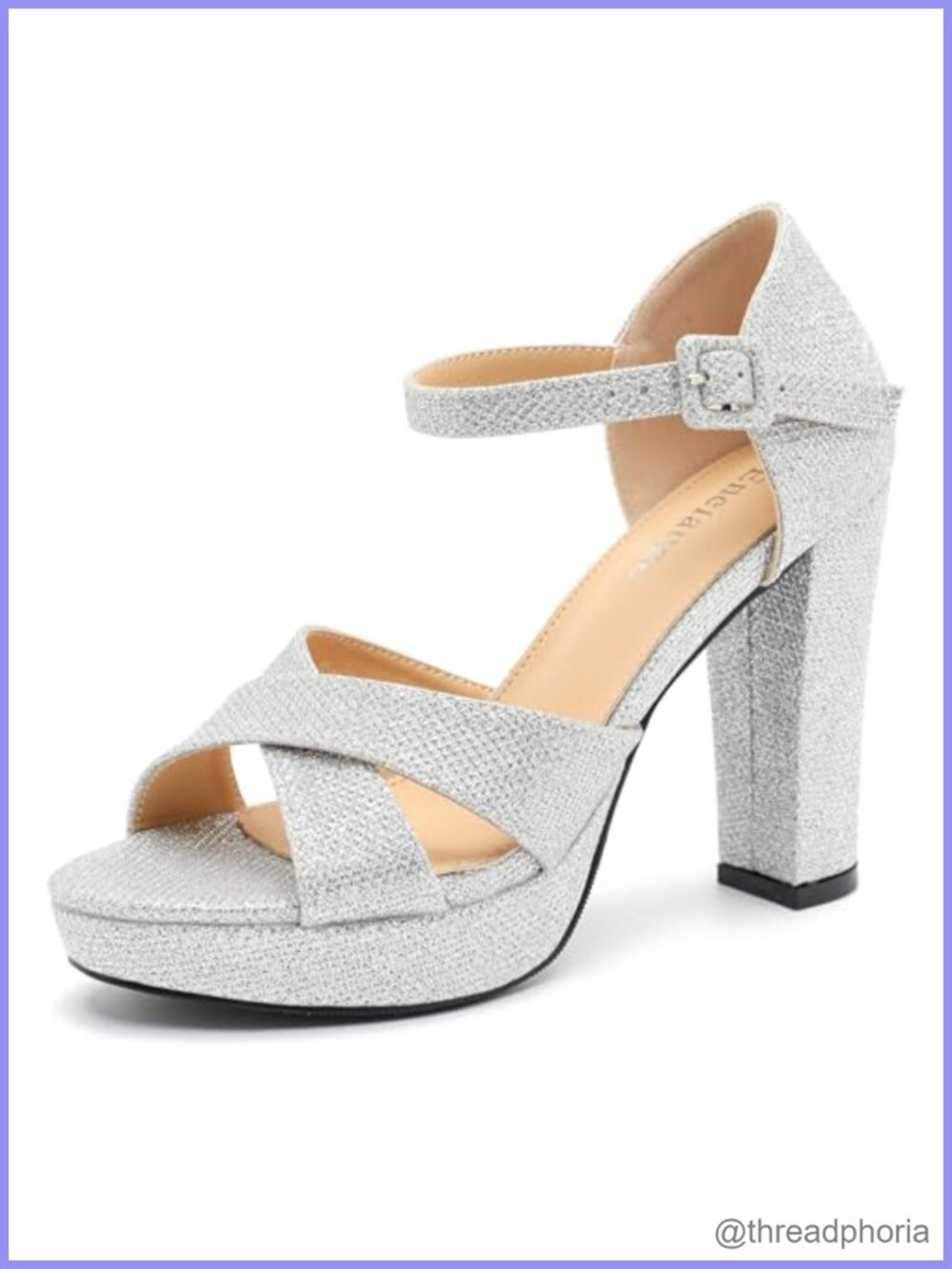 Women's Platform Chunky High Heeled Sandals Open Toe Ankle Strap Block Heels